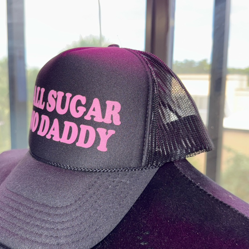 Black and Pink Trucker Hat